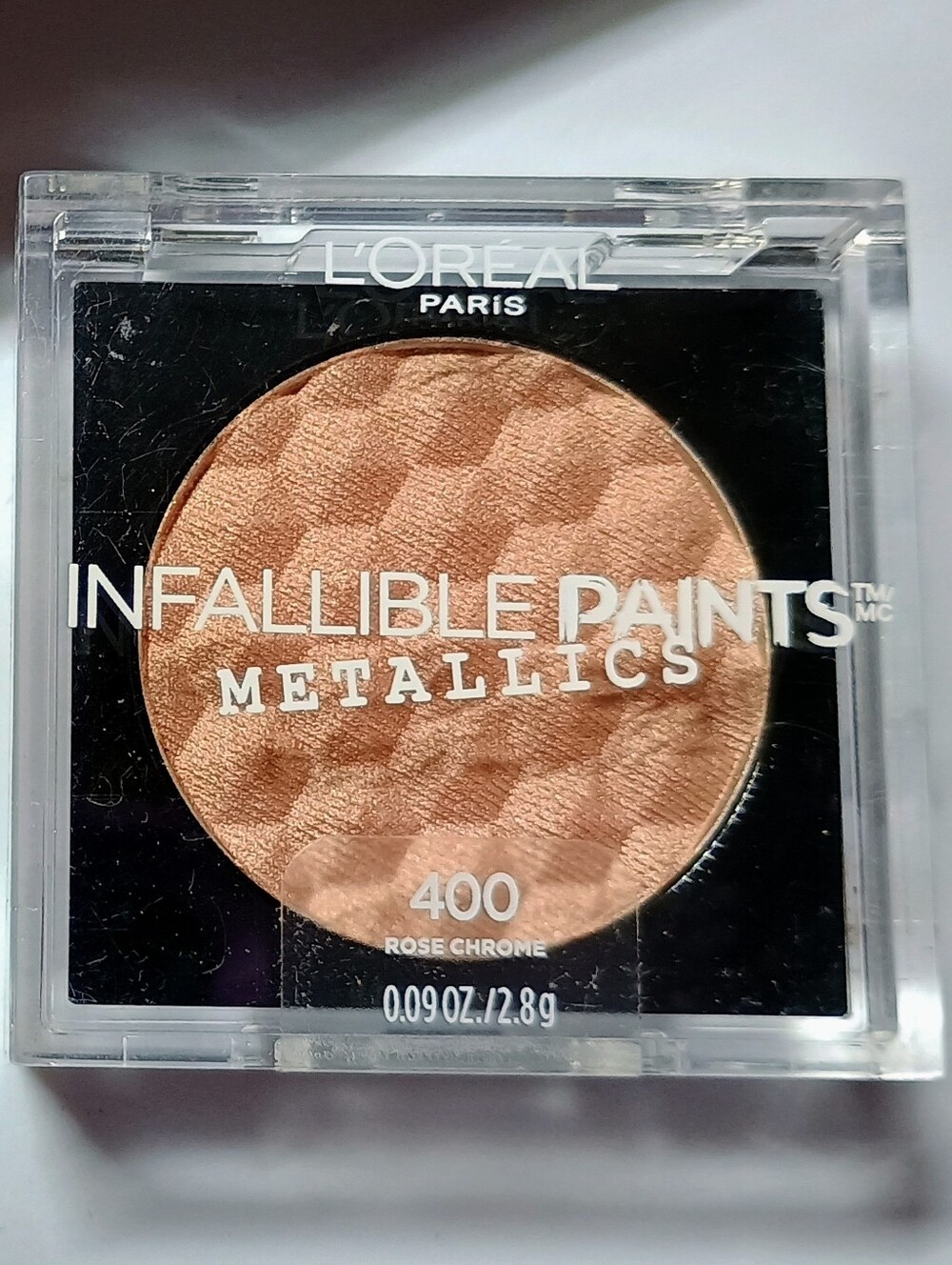 2 x L'Oréal Paris Infallible Paints Eyeshadow Metallics 400 Rose Chrome - Picture 5 of 7